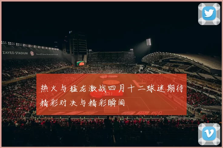 热火与猛龙激战四月十二球迷期待精彩对决与精彩瞬间